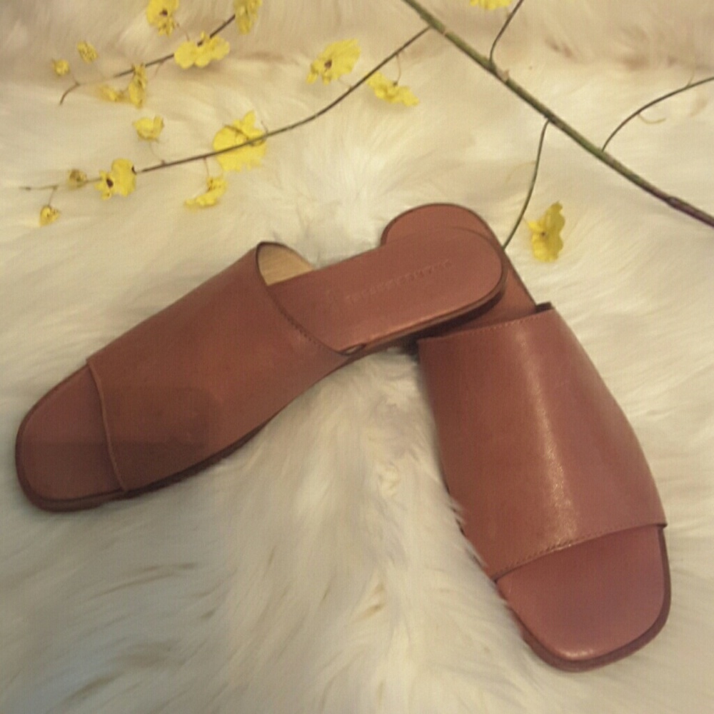 Franco boschi genuine leather slippers